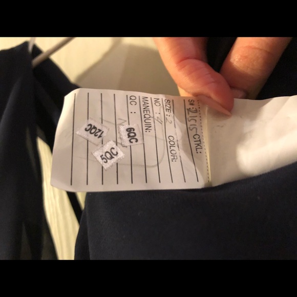 Morilee NAVY Bridesmaids Dress #21515 Chiffon with Spaghetti Straps - Picture 8 of 8